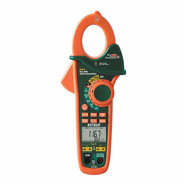Extech-EX623-Clamp-Meter-NCV-IR-Thermometer